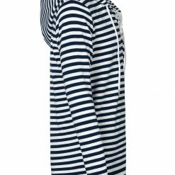 Allegra K Men's Casual Knitted Long Sleeves Striped Lightweight Shirt Sweatshirt Hoodies