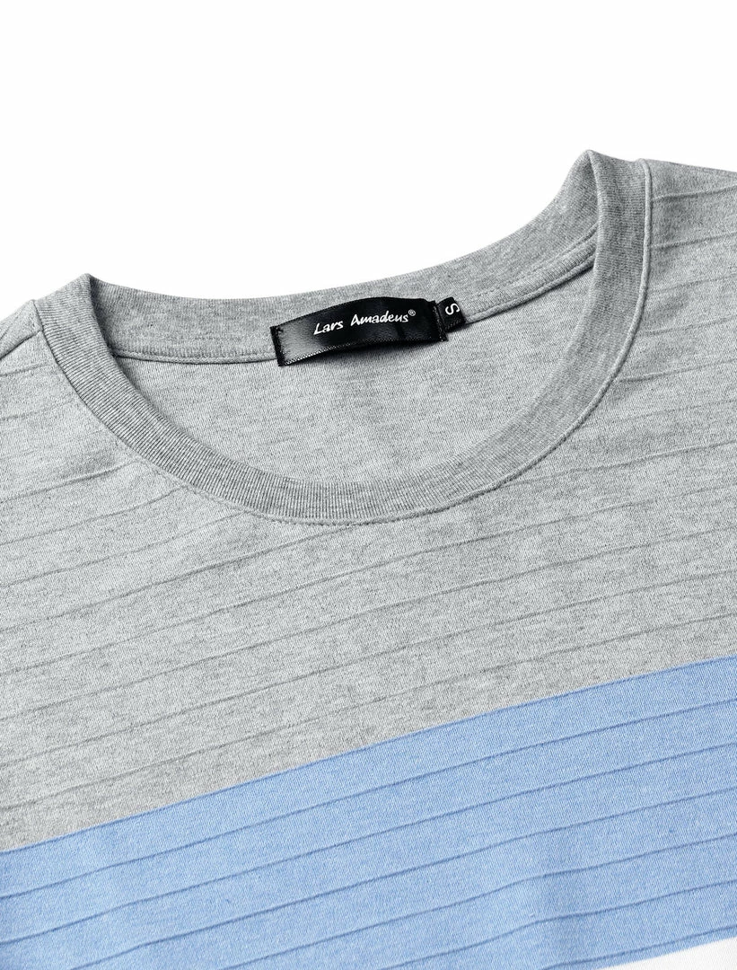 Allegra K Tops Men's Father's Day Basic Color Block Crew Neck Casual Pullover Long Sleeve Tees 47 Allegra K Tops Men's Father's Day Basic Color Block Crew Neck Casual Pullover Long Sleeve Tees