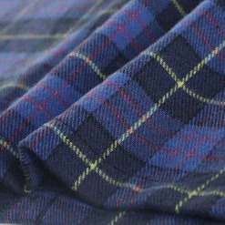 Allegra K Women's Contrast Peter Pan Collar Long Sleeve Check Shift Dress