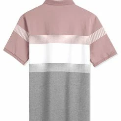 Allegra K Men's Tees Summer Regular Fit Color Block Striped Short Sleeve Golf Polo Shirts 20 Allegra K Men's Tees Summer Regular Fit Color Block Striped Short Sleeve Golf Polo Shirts