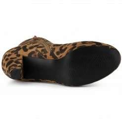 Allegra K Women's Ankle Zip Platform High Heel Mid Calf Boots Shoes 46 Allegra K Women's Ankle Zip Platform High Heel Mid Calf Boots Shoes