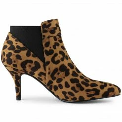 Allegra K Shoes Women's Stiletto Heel Chelsea Ankle Booties