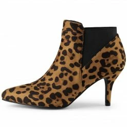 Allegra K Shoes Women's Stiletto Heel Chelsea Ankle Booties
