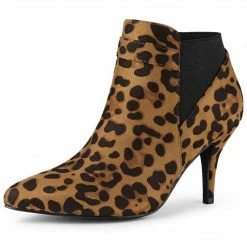 Allegra K Shoes Women's Stiletto Heel Chelsea Ankle Booties