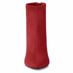 Allegra K Shoes Women's Pointed Toe Zipper Chunky Heels Ankle Boots