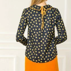 Allegra K Ruffle Peter Pan Collar Long Sleeve Sweet Casual Blouse 84 Allegra K Ruffle Peter Pan Collar Long Sleeve Sweet Casual Blouse