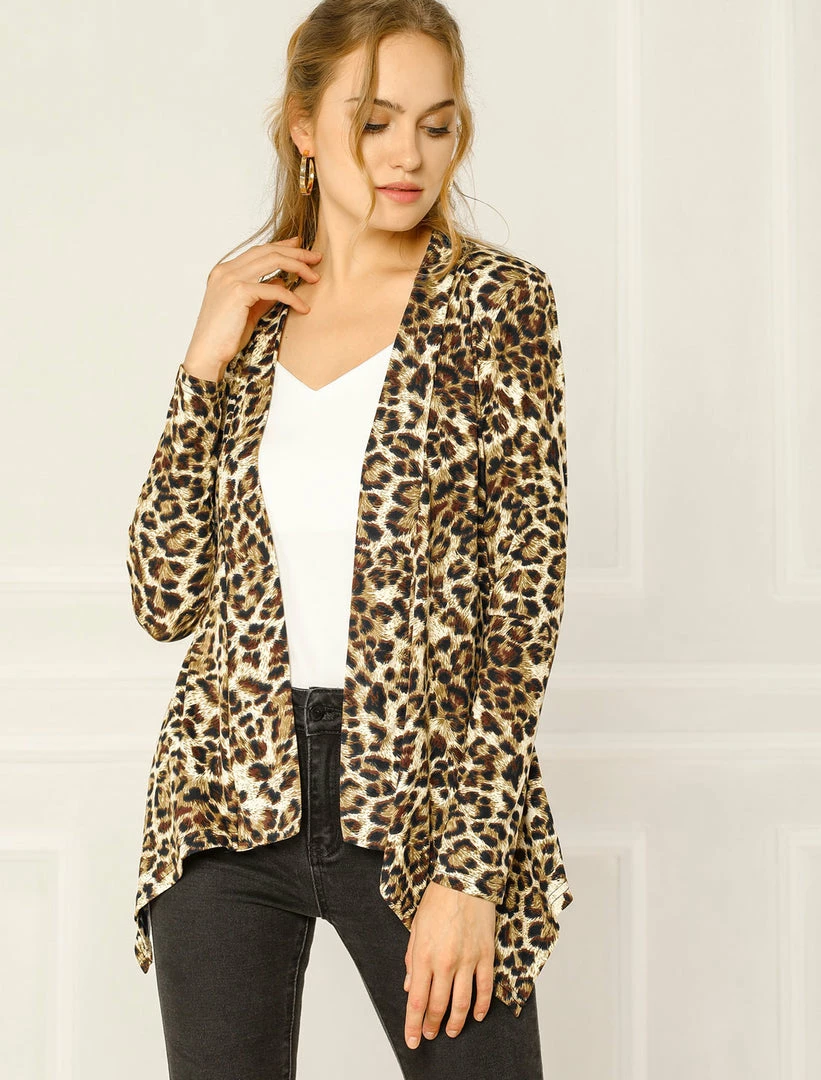 Allegra K Women's Halloween Long Sleeves Open Front Asymmetric Hem Lightweight Cardigan 16 Allegra K Women's Halloween Long Sleeves Open Front Asymmetric Hem Lightweight Cardigan