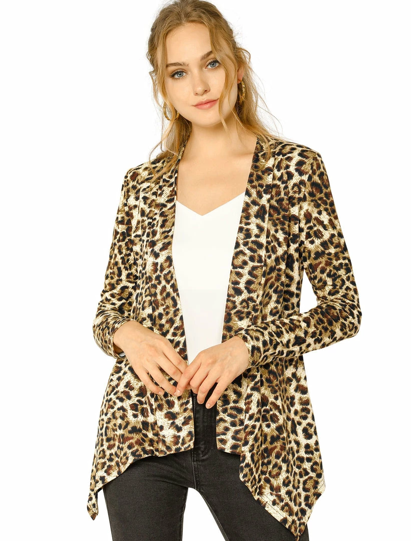 Allegra K Women's Halloween Long Sleeves Open Front Asymmetric Hem Lightweight Cardigan 15 Allegra K Women's Halloween Long Sleeves Open Front Asymmetric Hem Lightweight Cardigan