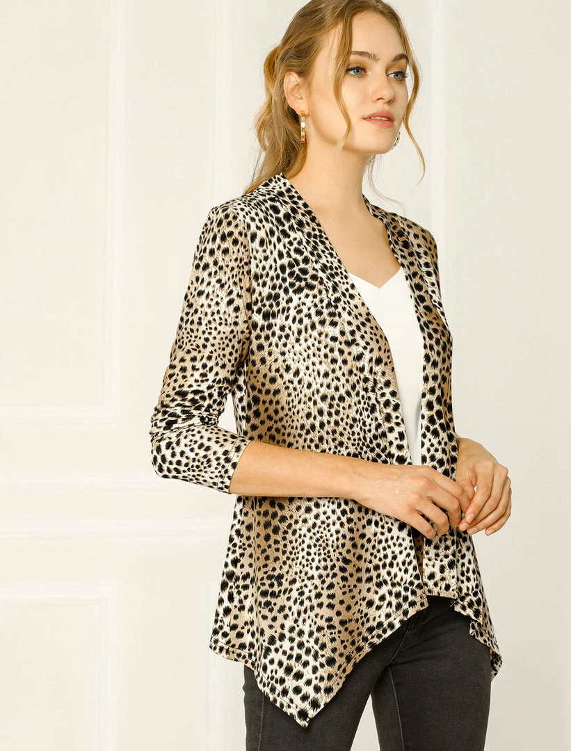 Allegra K Women's Halloween Long Sleeves Open Front Asymmetric Hem Lightweight Cardigan 10 Allegra K Women's Halloween Long Sleeves Open Front Asymmetric Hem Lightweight Cardigan