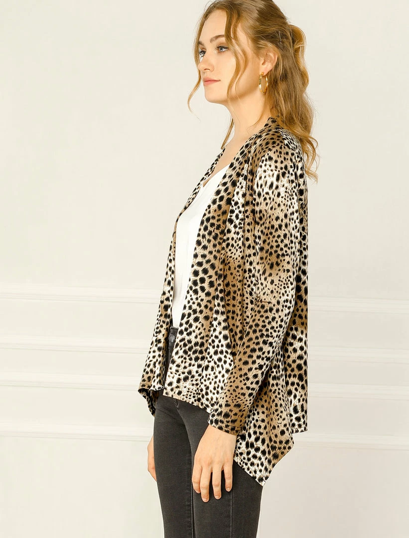 Allegra K Women's Halloween Long Sleeves Open Front Asymmetric Hem Lightweight Cardigan 12 Allegra K Women's Halloween Long Sleeves Open Front Asymmetric Hem Lightweight Cardigan