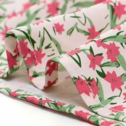 Allegra K Star Print Casual Square Neck Short Sleeve A-Line Dress