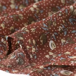 Women Allegra K Square Neck Long Bell Sleeve Floral Print Smocked Blouse