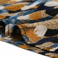 Allegra K Tie V Neck Blouse Long Trumpet Sleeve Floral Shirt Women