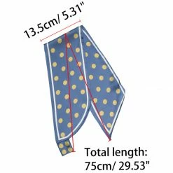 Allegra K Women Polka Dots Bevel Small Skinny Scarf Oblique Neck Scarves Double-Sided Neckerchief 69 Allegra K Women Polka Dots Bevel Small Skinny Scarf Oblique Neck Scarves Double-Sided Neckerchief