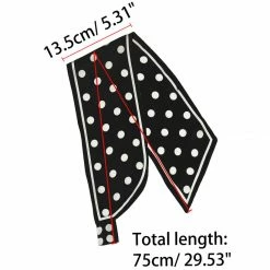 Allegra K Women Polka Dots Bevel Small Skinny Scarf Oblique Neck Scarves Double-Sided Neckerchief 59 Allegra K Women Polka Dots Bevel Small Skinny Scarf Oblique Neck Scarves Double-Sided Neckerchief