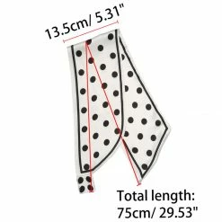 Allegra K Women Polka Dots Bevel Small Skinny Scarf Oblique Neck Scarves Double-Sided Neckerchief 64 Allegra K Women Polka Dots Bevel Small Skinny Scarf Oblique Neck Scarves Double-Sided Neckerchief