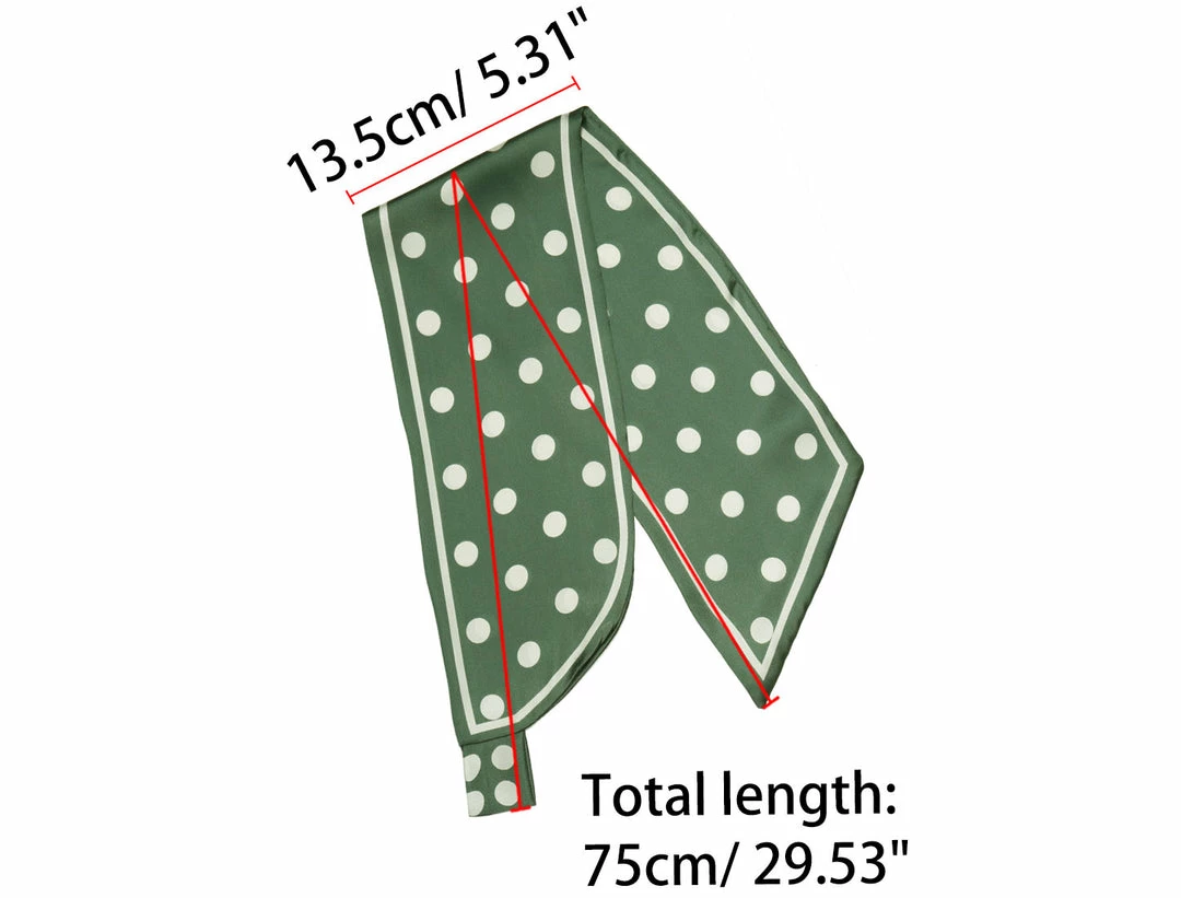 Allegra K Women Polka Dots Bevel Small Skinny Scarf Oblique Neck Scarves Double-Sided Neckerchief 10 Allegra K Women Polka Dots Bevel Small Skinny Scarf Oblique Neck Scarves Double-Sided Neckerchief