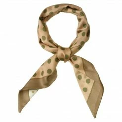 Allegra K Accessories Women Polka Dot Skinny Scarf Neck Scarves Double Sided Print Neckerchief Hairband