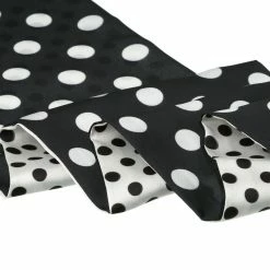 Allegra K Accessories Women Polka Dot Skinny Scarf Neck Scarves Double Sided Print Neckerchief Hairband