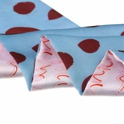 Allegra K Women Flower Floral Skinny Scarf Neck Scarves Double Sided Neckerchief Headbands