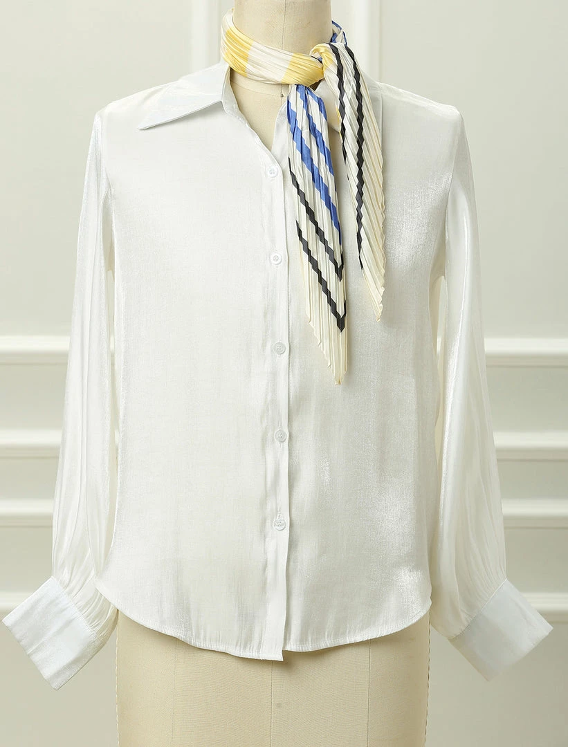 Allegra K Crinkle Pleated Stripe Rhombus Neck Scarf Crumple Neckerchief For Women 22 Allegra K Crinkle Pleated Stripe Rhombus Neck Scarf Crumple Neckerchief For Women