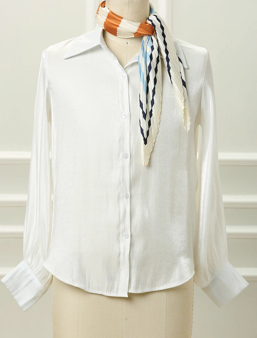 Allegra K Crinkle Pleated Stripe Rhombus Neck Scarf Crumple Neckerchief For Women 10 Allegra K Crinkle Pleated Stripe Rhombus Neck Scarf Crumple Neckerchief For Women