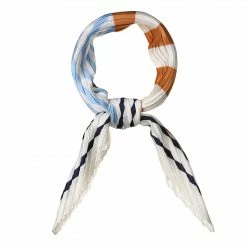 Allegra K Crinkle Pleated Stripe Rhombus Neck Scarf Crumple Neckerchief For Women 31 Allegra K Crinkle Pleated Stripe Rhombus Neck Scarf Crumple Neckerchief For Women