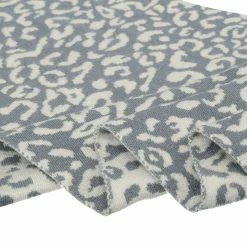 Allegra K Accessories Leopard Animal Rhombic Autumn Winter Neck Scarves Knit Scarf Neckerchief For Women