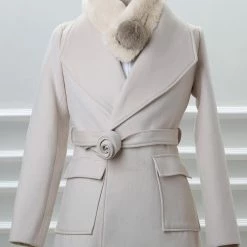 Allegra K Fluffy Faux Fur Hairball Collar Scarf Solid Color Plush Neck Wrap Winter Warmer For Women