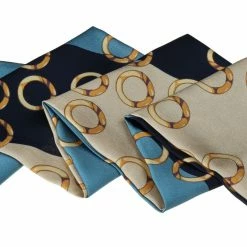 Allegra K Women Polka Dot Stripe Chain Print Long Skinny Scarf Neck Scarves Neckerchief Hairband Accessories