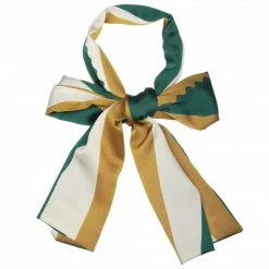 Allegra K Women Polka Dot Stripe Chain Print Long Skinny Scarf Neck Scarves Neckerchief Hairband Accessories