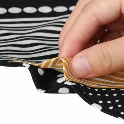 Allegra K Women Polka Dot Stripe Chain Print Long Skinny Scarf Neck Scarves Neckerchief Hairband Accessories