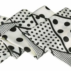 Allegra K Women Polka Dot Stripe Chain Print Long Skinny Scarf Neck Scarves Neckerchief Hairband Accessories