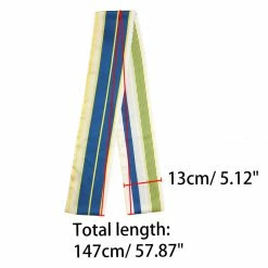 Allegra K Women Polka Dot Stripe Chain Print Long Skinny Scarf Neck Scarves Neckerchief Hairband Accessories