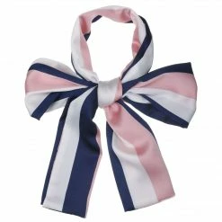 Allegra K Women Polka Dot Stripe Chain Print Long Skinny Scarf Neck Scarves Neckerchief Hairband Accessories