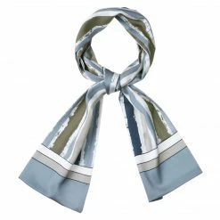 Allegra K Women Graffiti Polka Dot Stripe Scarf Neck Scarves Neckerchief Skinny Wrap Hairband