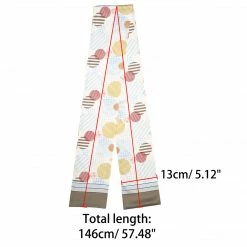 Allegra K Women Graffiti Polka Dot Stripe Scarf Neck Scarves Neckerchief Skinny Wrap Hairband