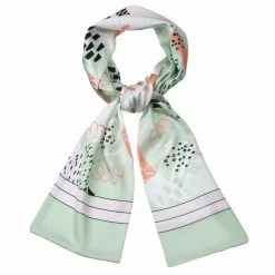 Allegra K Women Graffiti Polka Dot Stripe Scarf Neck Scarves Neckerchief Skinny Wrap Hairband
