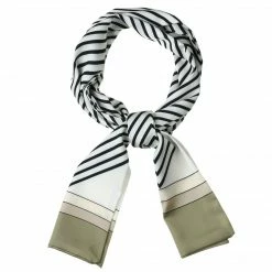 Allegra K Women Graffiti Polka Dot Stripe Scarf Neck Scarves Neckerchief Skinny Wrap Hairband