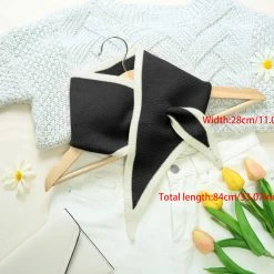 Allegra K Accessories Contrast Color Triangle Neck Scarves Knit Scarf Neckerchief Winter Shawl For Women 71 Allegra K Accessories Contrast Color Triangle Neck Scarves Knit Scarf Neckerchief Winter Shawl For Women