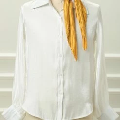 Allegra K Women Pleated Rhombus Head Scarf Wraps Scarves Neckerchief Bandana Solid Color