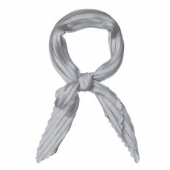 Allegra K Women Pleated Rhombus Head Scarf Wraps Scarves Neckerchief Bandana Solid Color