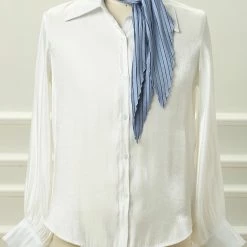 Allegra K Women Pleated Rhombus Head Scarf Wraps Scarves Neckerchief Bandana Solid Color