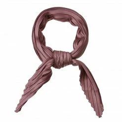 Allegra K Women Pleated Rhombus Head Scarf Wraps Scarves Neckerchief Bandana Solid Color
