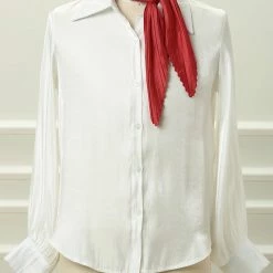 Allegra K Women Pleated Rhombus Head Scarf Wraps Scarves Neckerchief Bandana Solid Color