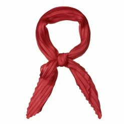 Allegra K Women Pleated Rhombus Head Scarf Wraps Scarves Neckerchief Bandana Solid Color