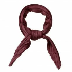 Allegra K Women Pleated Rhombus Head Scarf Wraps Scarves Neckerchief Bandana Solid Color