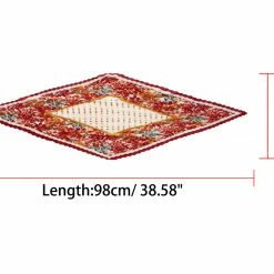 Allegra K Women Polka Dots Floral Pleated Rhombus Head Scarf Wraps Scarves Neckerchief