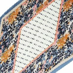 Allegra K Women Polka Dots Floral Pleated Rhombus Head Scarf Wraps Scarves Neckerchief