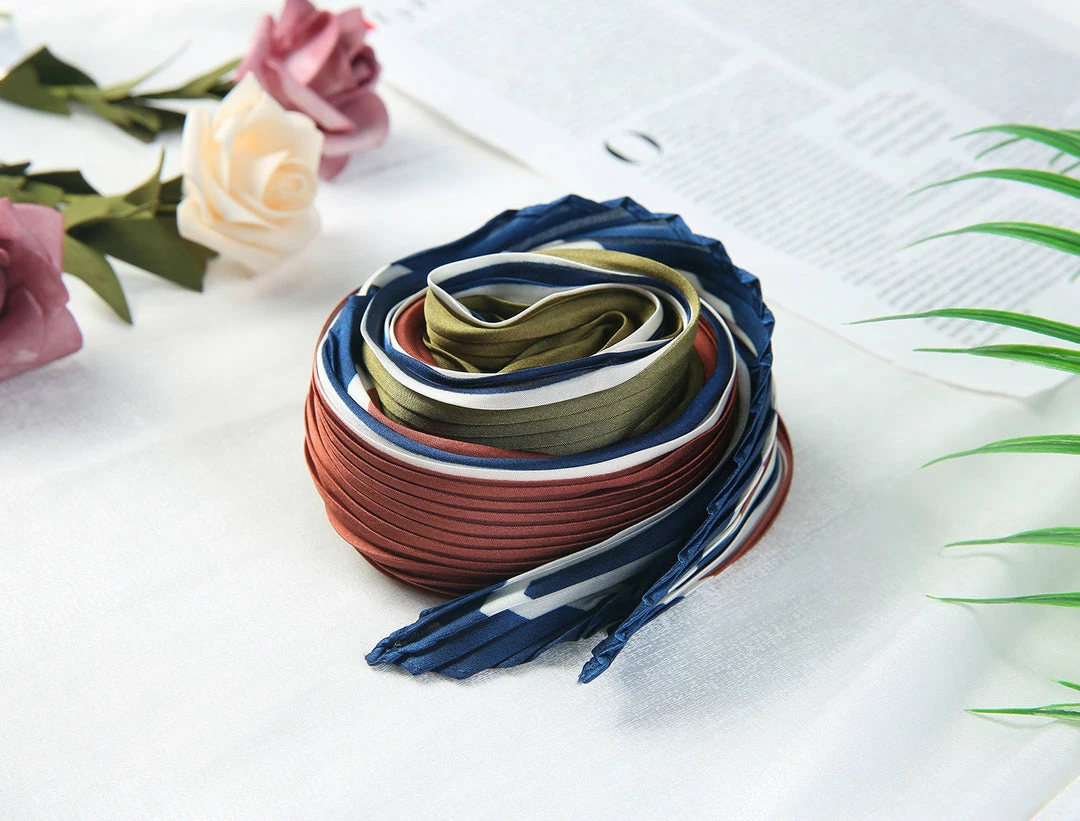 Allegra K Women's Retro Pleated Color Block Rhombus Head Neck Scarf Scarves Neckerchief 5 Allegra K Women's Retro Pleated Color Block Rhombus Head Neck Scarf Scarves Neckerchief